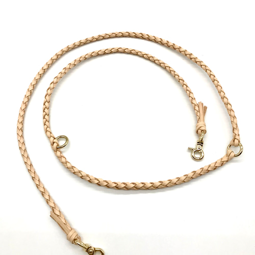 玄米。　カフェリード ナチュラルヌメ革 カフェリード ナチュラルヌメ 革レザー リード・首輪 Natyu*M