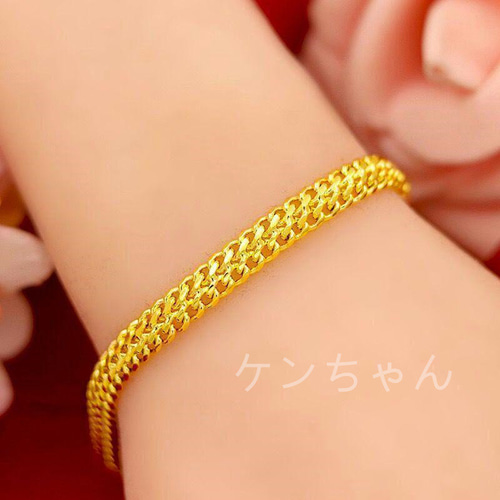 美品」999純金レディースブレスレット24kブレスレット427451 古