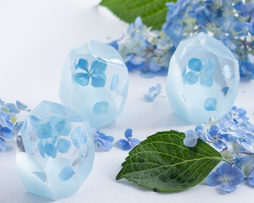 予約販売】蒼花石 Hydrangea Epoxite ~2026年梅雨を閉じ込めた紫陽花の
