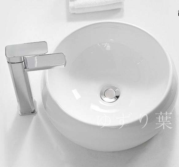 洗面ボウルセット セラミック洗面器 台鉢 手洗い鉢 蛇口・排水管 2枚目の画像