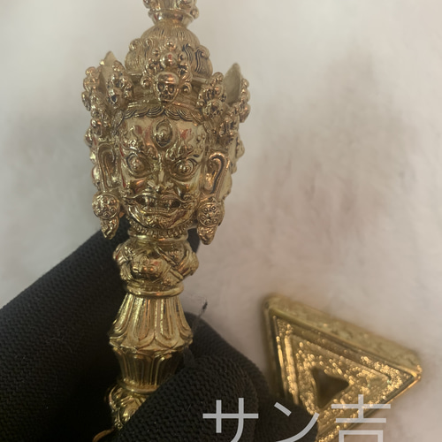 チベット仏教法器 プーバ金鋼撅 金剛杵 真鍮製 vajra 18cm チベット仏教法器 プーバ金鋼撅 金剛杵 真鍮製 vajra 18cm