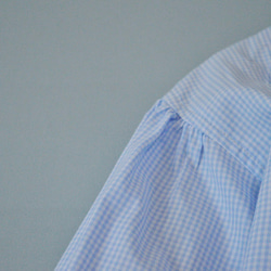夏用コットン100％ピンタック仕様ダブルボタン付き大人可愛い長袖トップス♪ 5枚目の画像