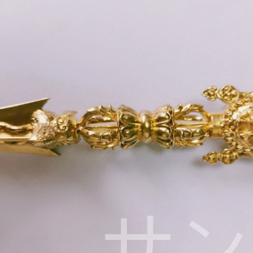 チベット密教法器 馬頭金剛撅 vajra 杵 真鍮製 13.5cm その他