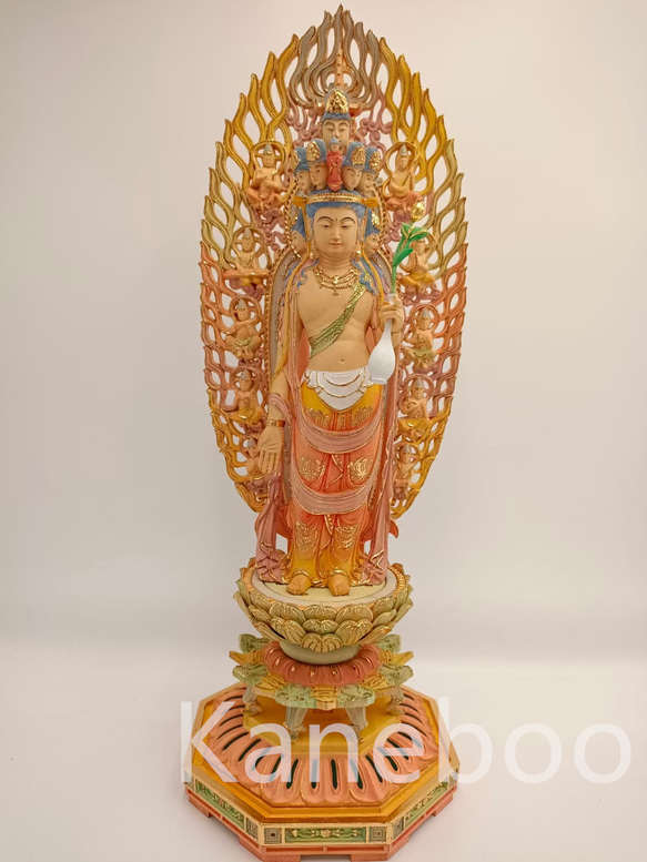 総檜材 仏教工芸品 木彫仏教 精密彫刻 極上品 仏師で仕上げ品