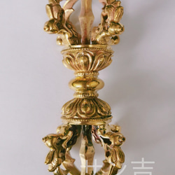 【修縁堂】法具 塔杵 金剛杵 仏教法具 真言宗 法器vajra17CM チベット密教法器 五鈷杵 金剛杵 仏教法具 真鍮製 vajra 13.5cm その他