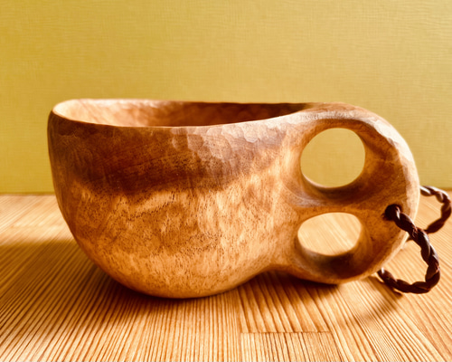 ククサ（KUKSA）白樺のコブ材 マグカップ 楽漕岳（らくそうだけ