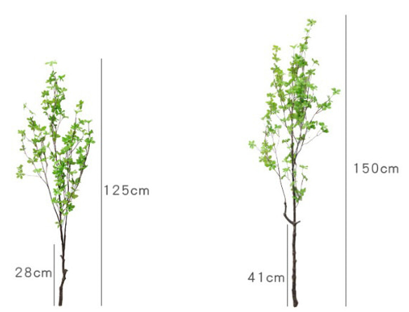 特大125cm　ドウダンツツジ　フェイクグリーン　人工観葉植物 8枚目の画像