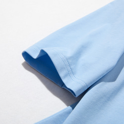 ★ 追加新色 ★ 看到波頓領就可以撿起來的純棉剪裁 3/4袖T卹剪裁 漂亮的亮藍色 220601-3 第5張的照片