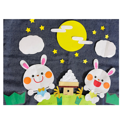 専用　壁面飾り　9点 ミニ壁面飾り 保育壁面 ＊お月見＊ 雑貨・その他 sawa8sami 通販