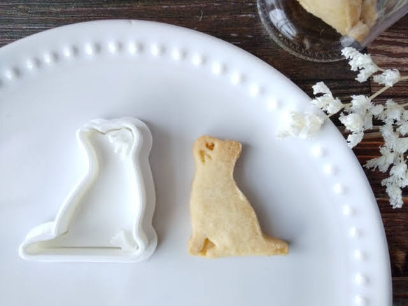 小貓形餅乾模具/kitten-shaped cookie cutter 第2張的照片