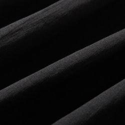 計算されたバランスで、差のつくお洒落を纏う　オーガーニックコットン　半袖シャツブラウス　ブラック220706-8 7枚目の画像