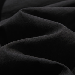 計算されたバランスで、差のつくお洒落を纏う　オーガーニックコットン　半袖シャツブラウス　ブラック220706-8 8枚目の画像