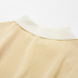 「理想的」こなれシルエットのポロニット　テンセル リネン　半袖ポロシャツ　220704　 11枚目の画像