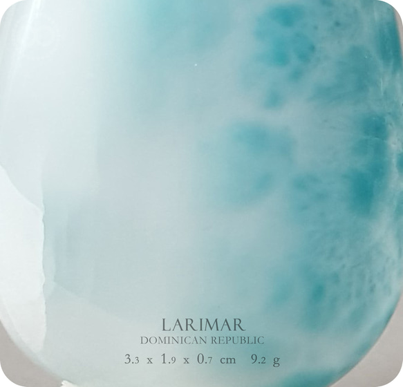 Larimar ✡ Copper Pendant- H208 第8張的照片