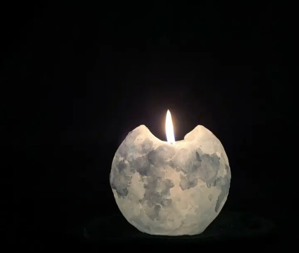 月齢【mini】―blue moon―キャンドル 6枚目の画像