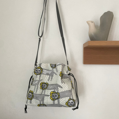 ⚮̈ミナペルホネン look エアリーポシェット 手拭 ショルダーバッグ