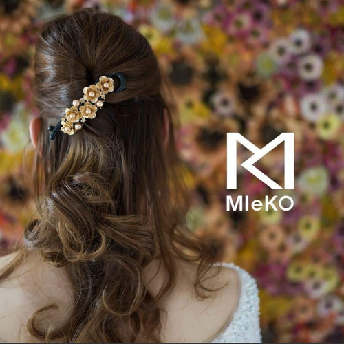 MIeko クロスクリップ 髪留め ヘアクリップ・バナナクリップ Sachi