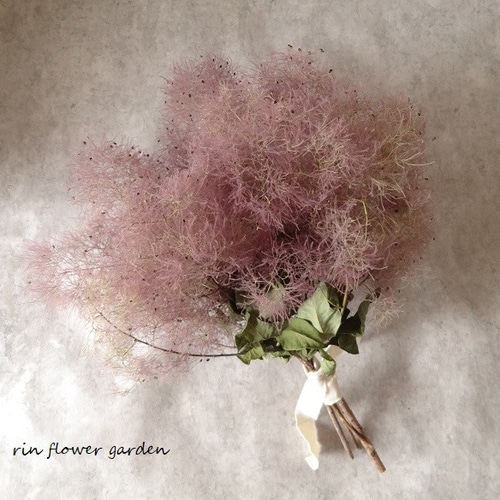 スモークツリーブーケスワッグ 新作 出来たて スモークツリー ワイン色 シンプル スワッグ