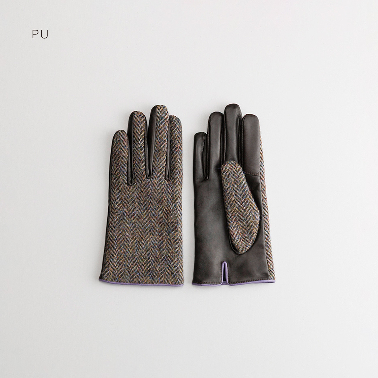 Harris Tweed グローブ/スクワラン加工・抗菌機能/タッチパネル対応【WOMEN】