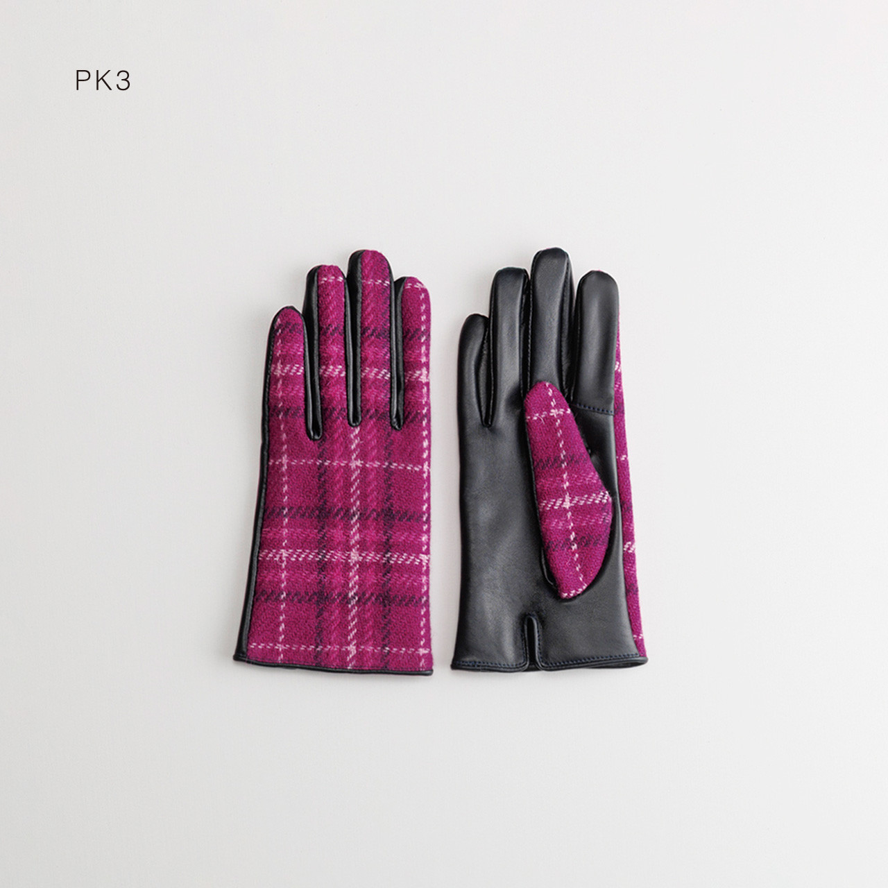 Harris Tweed グローブ/スクワラン加工・抗菌機能/タッチパネル対応【WOMEN】