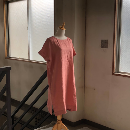 良品 Rene ルネ ベージュ ミモレ丈 フレアワンピース 半袖 36