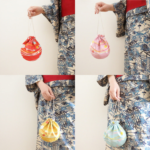 2way〉水風船の巾着ポーチ〈7色から選べます♪〉 巾着袋 shocots 通販