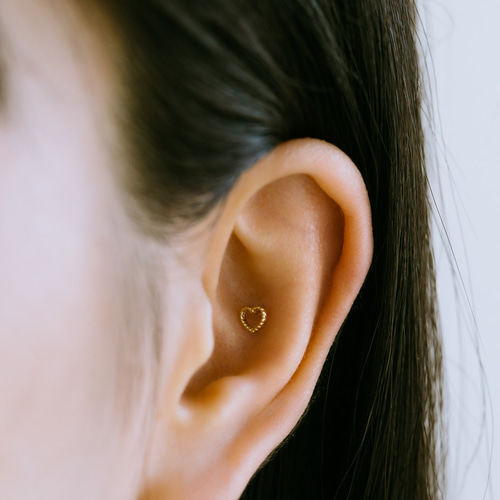 Jagged Heart Pierce Set Gold | TwO hundRED