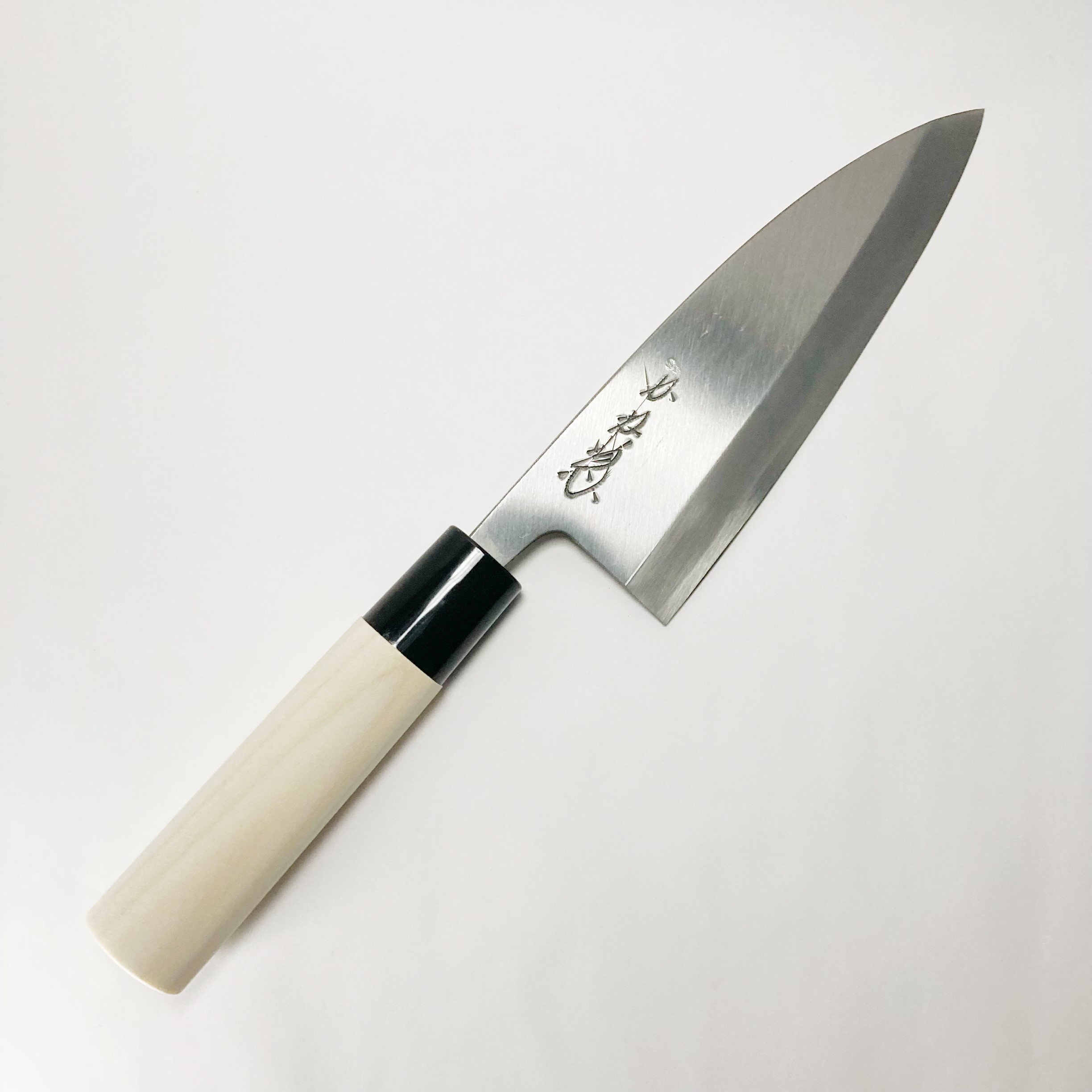 【本家かね惣】出刃包丁 白鋼 プラ柄 5寸（150mm）