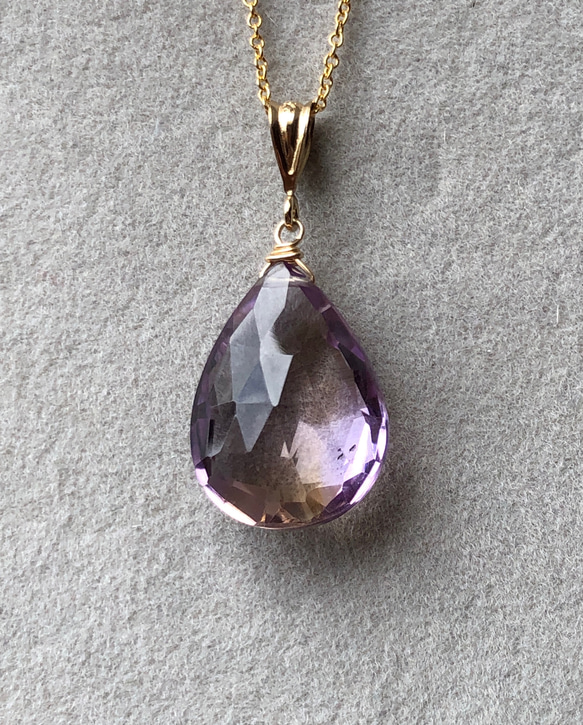 アメジスト シトリン ロングネックレス MARIHA(マリハ) Organic Gems ロングネックレス シトリン K18
