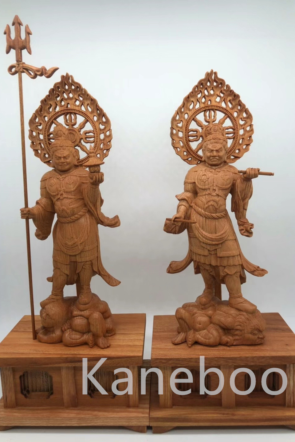 最高級 木彫り 仏像 四天王立像 彫刻 一刀彫 天然木檜材 仏教 最高級 木彫り 仏像 四天王立像 彫刻 一刀彫 天然木檜材 仏教