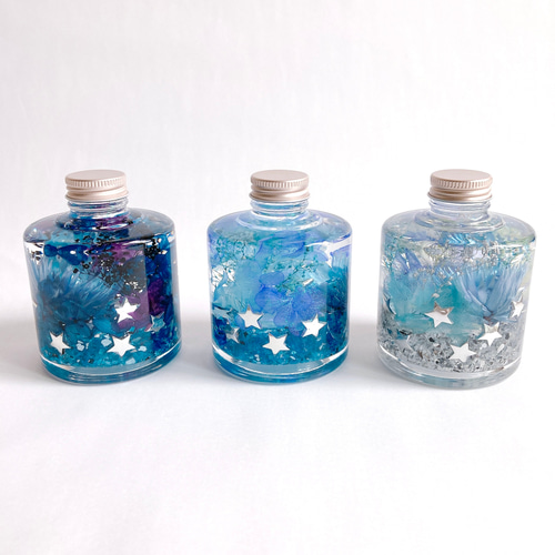 星空のハーバリウム Midnight Blue ハーバリウム・植物標本