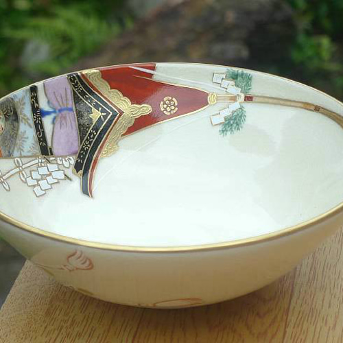 ◇商品番号 117 夏茶碗 鉾の絵 （善昇） 茶碗・めし碗 松韻堂