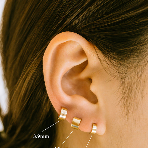 14K金 ゴールド 耳 鼻 軟骨 ニップル ヘリックス トラガス メンズ