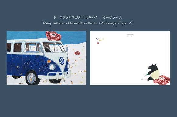 ラフレシアの咲く夢　ポストカード選べる３種類セット 6枚目の画像