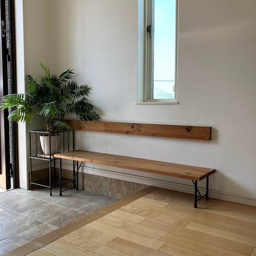 W120×D30×H40 段差用 玄関ベンチ オーダー可 アイアン ソファ・ベンチ