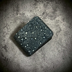 総手縫い スタースティングレイ 折財布 カイラギ 二つ折り 財布 エイ革