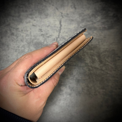 総手縫い スタースティングレイ 折財布 カイラギ 二つ折り 財布 総手縫い スタースティングレイ 折財布 カイラギ 二つ折り 財布