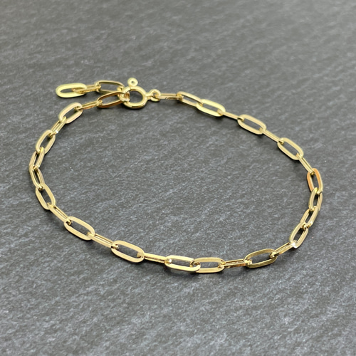 K18YGクリップタイプアンクレット だぶつき 