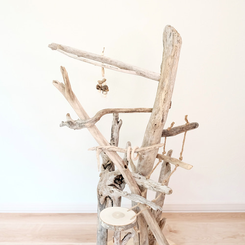 天然木白木バードジム 天然木白木バードジム75センチ