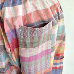伝統織物のトップブランド塩沢織(塩沢紬)の洋服（マリンパンツ） 7枚目の画像