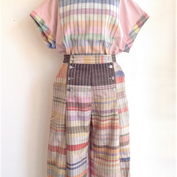 伝統織物のトップブランド塩沢織(塩沢紬)の洋服（マリンパンツ） 10枚目の画像