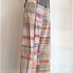 伝統織物のトップブランド塩沢織(塩沢紬)の洋服（マリンパンツ） 5枚目の画像