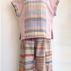 伝統織物のトップブランド塩沢織(塩沢紬)の洋服（マリンパンツ） 8枚目の画像