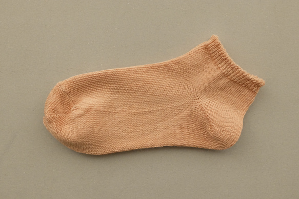 亞麻短襪（淺桃色）22-24cm / KL-L19 第1張的照片