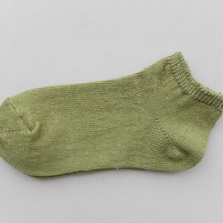 亞麻踝襪（榆木綠）22-24cm/KL-L19 第1張的照片