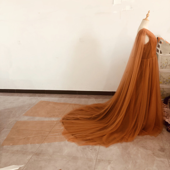 人気上昇！カラードレス  テラコッタ色  Vネック   ドレス ソフトチュ./2次会/挙式/前撮り 人気・おすすめ｜使いやすい・旅行におすすめ 品質保証 全国発送 正規品・日本国内発送・安心保証付き