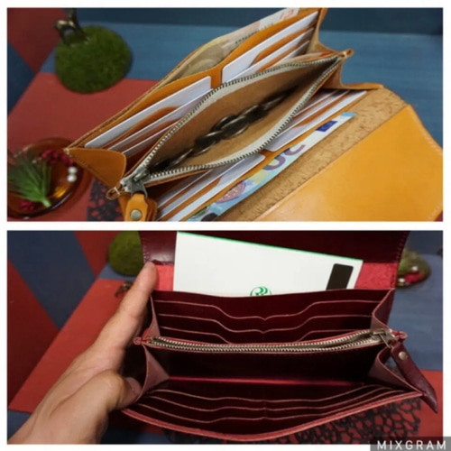 ☆全12色☆キャメル☆長財布☆レザー☆革☆小銭入れ☆ウォレット