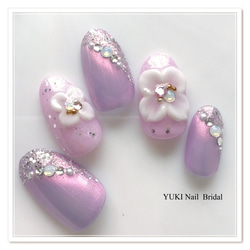 ミルキーフラワーネイルチップ 60c6a8ba277534caade85686d863c3