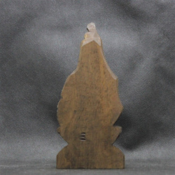 仏像 円空仏 木彫 如意輪観音坐像（16cm 着色 nrk3110） 6枚目の画像