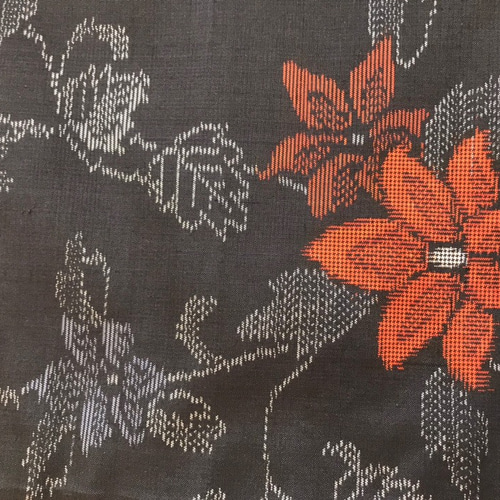 菊花唐草×古典織柄　着物リメイク　大島紬ジャケット　カーディガン 86a4e3f344f6e93f5c0123ce76b267